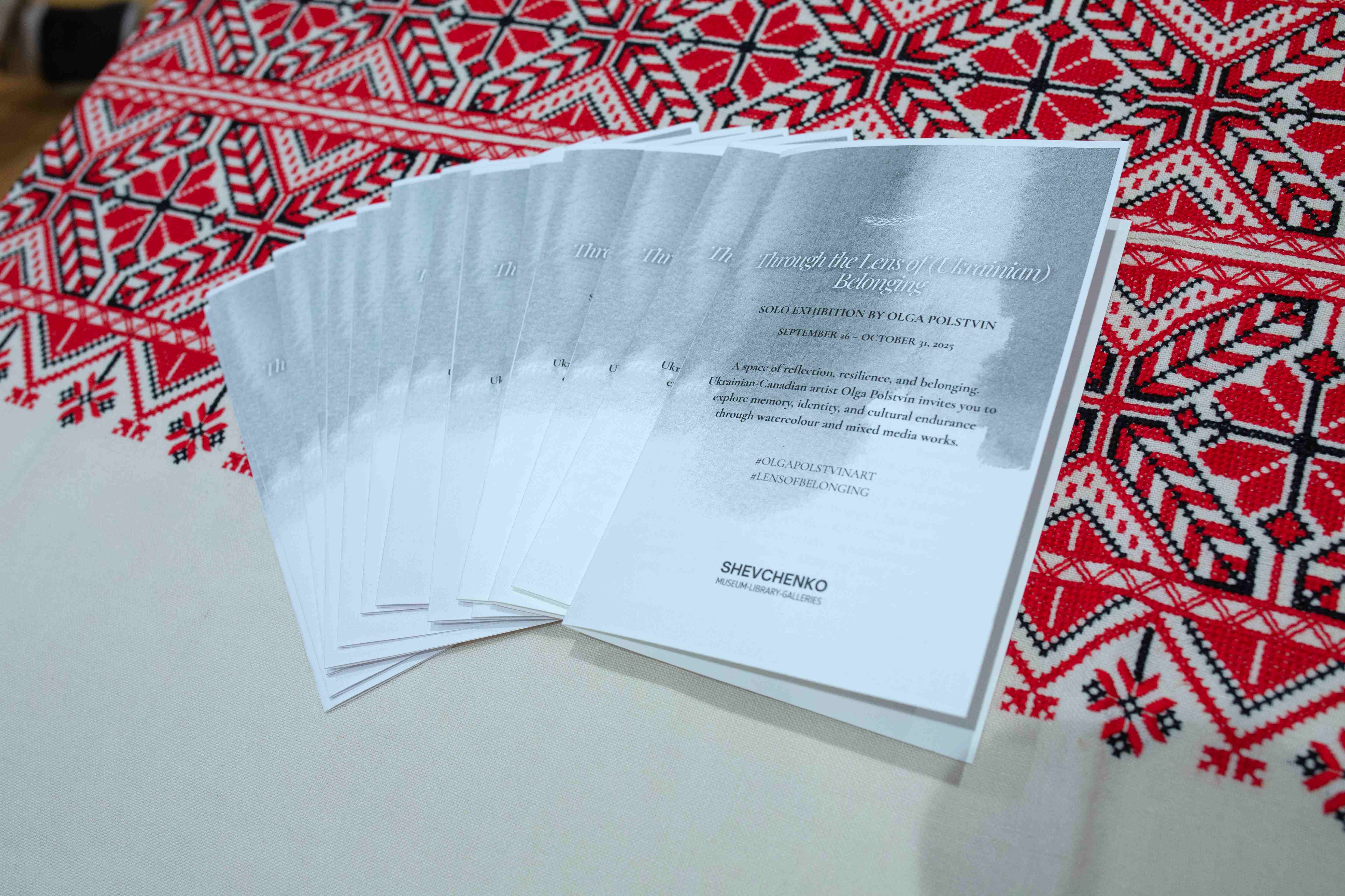 THROUGH THE LENS OF UKRAINIAN BELONGING, a solo exhibition of paintings by Ukrainian Canadian artist Olga Polstvin, September 26, 2025