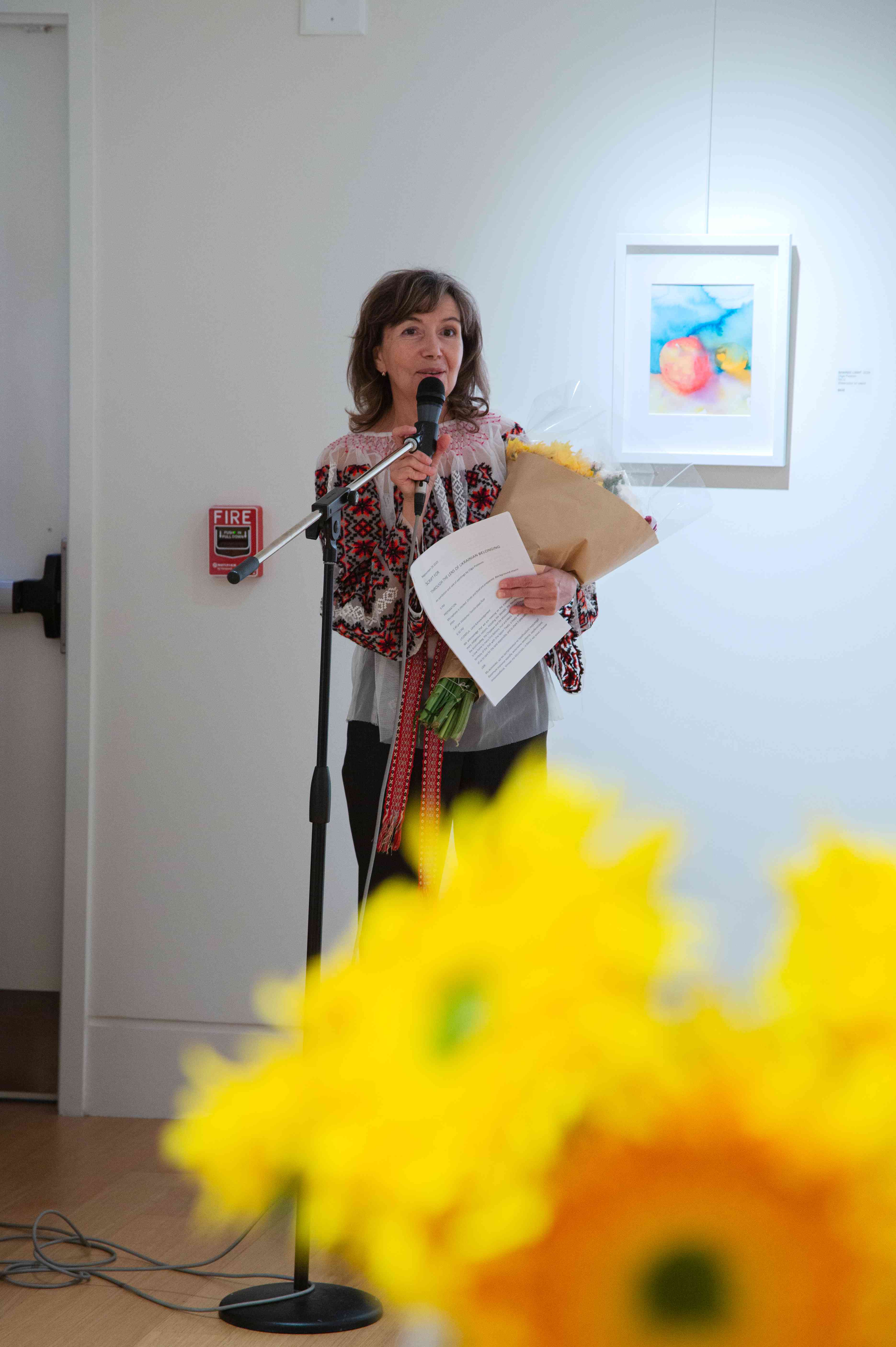 THROUGH THE LENS OF UKRAINIAN BELONGING, a solo exhibition of paintings by Ukrainian Canadian artist Olga Polstvin, September 26, 2025