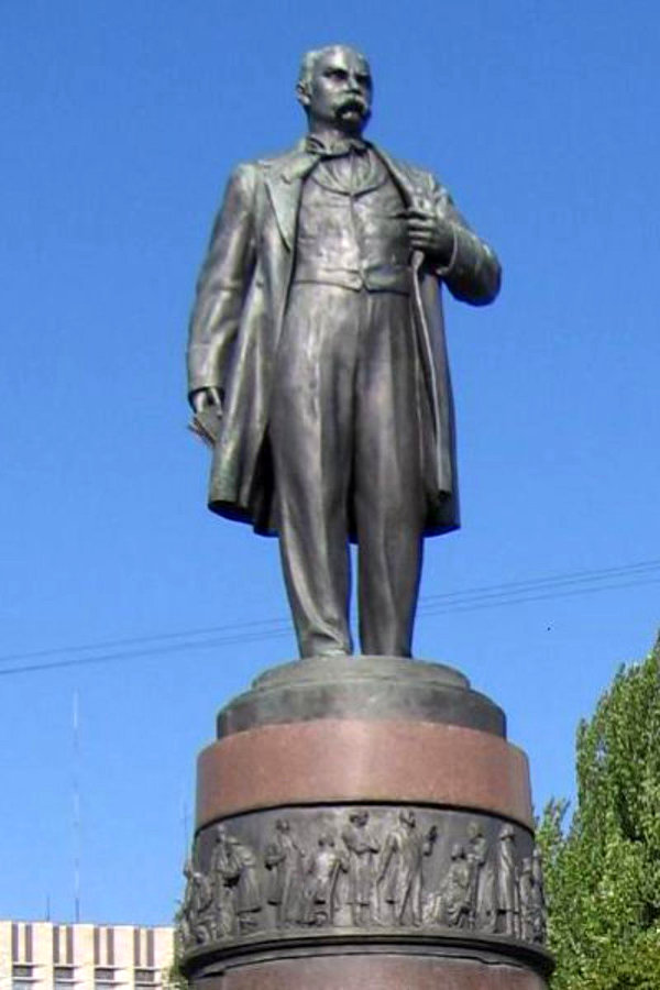Taras Shevchenko monument in Donetsk