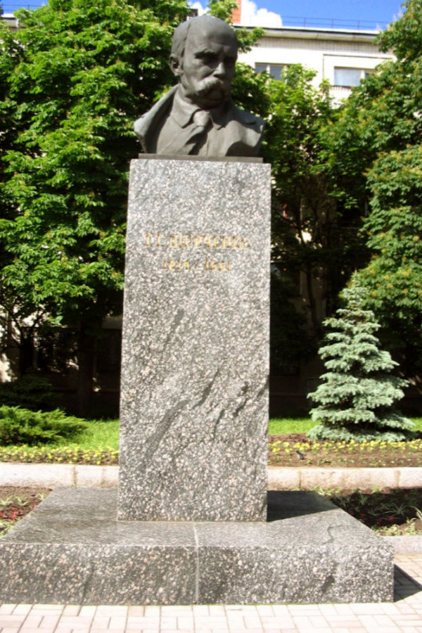 Taras Shevchenko monument in Zhytomyr