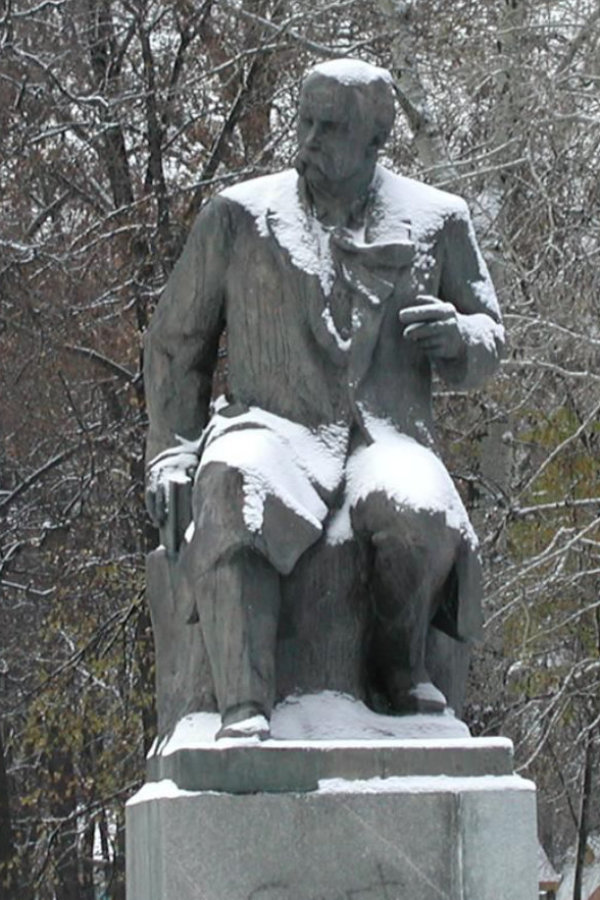 Taras Shevchenko monument in Zolotonoshka