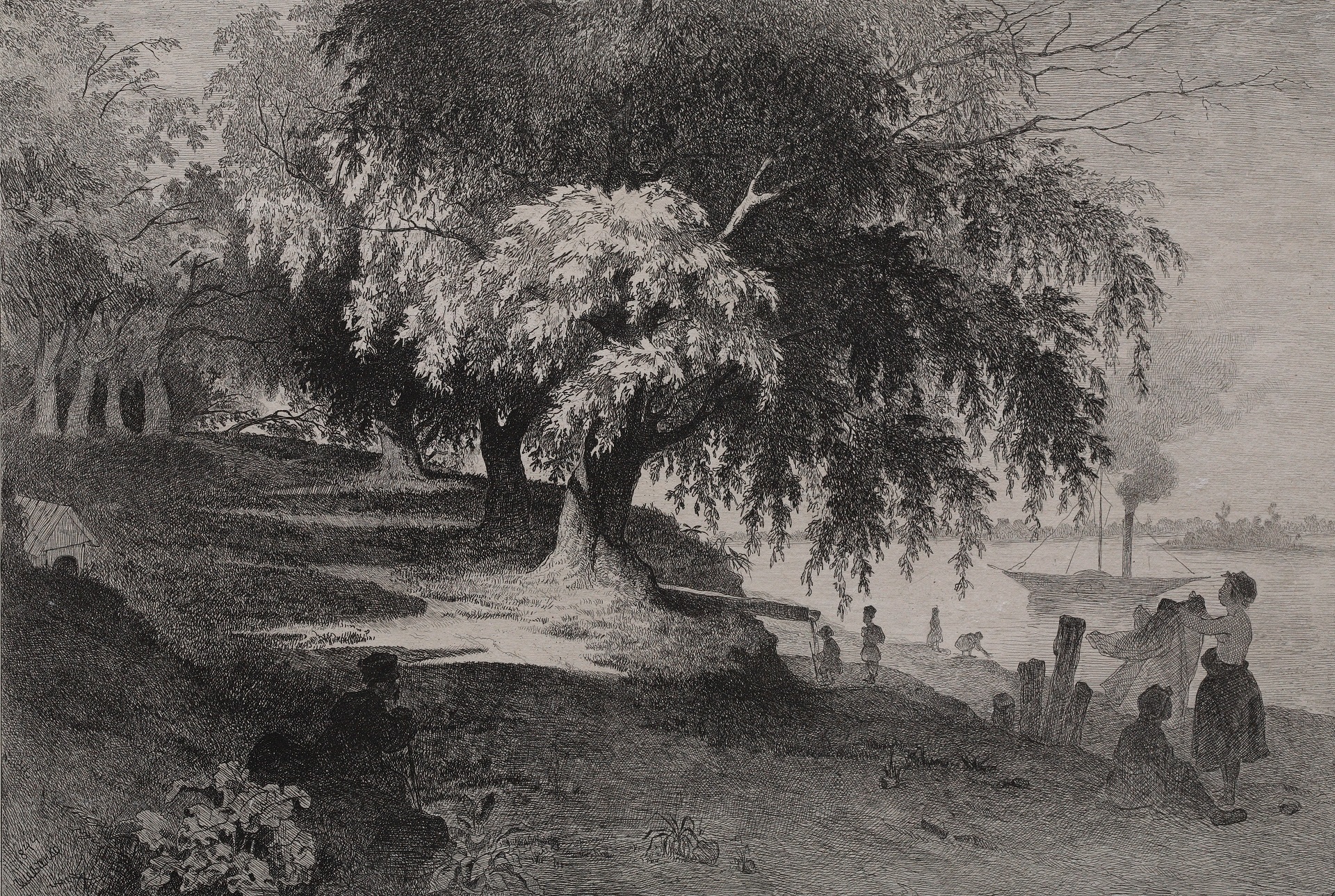 In Kyiv, 1844, etching
